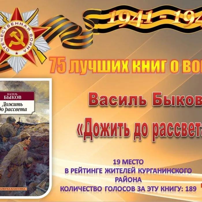 19 Быков В. «Дожить до рассвета»