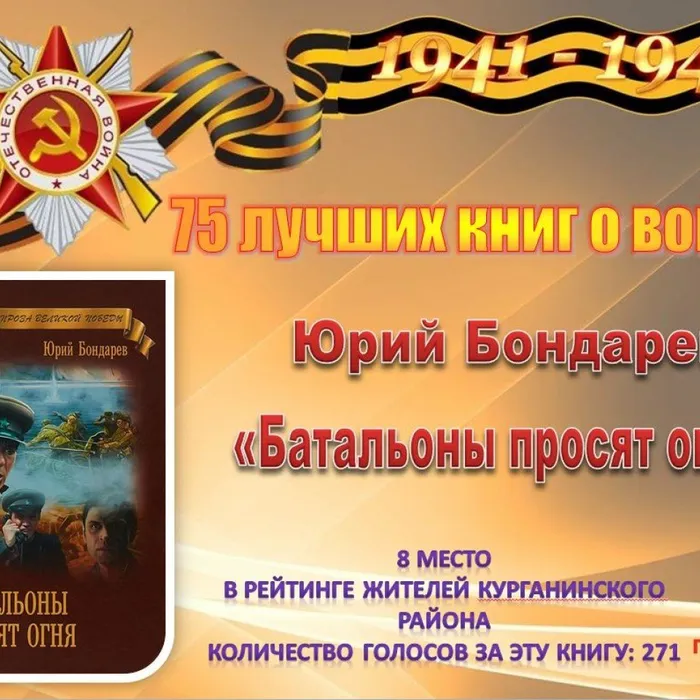 8 Бондарев Ю. «Батальоны просят огня»